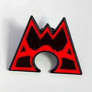 POKEMON COLLECTIBLE PIN TEAM MAGMA BADGE METAL LAPEL FLARE PIN ACCESSORY